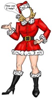 santa's helper cutout
